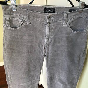 LUCKY BRAND CORDUROY WOMEN JEANS BROOKE SKINNY SZ 8/29 EUC